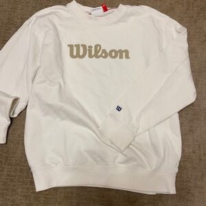 Wilson Sweatshirt Cream and Gold Size Medium